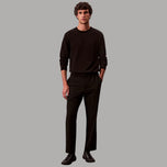 Pantalone jogger tecnico antipiega Calvin Klein nero, vita elasticizzata e tasche