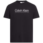 Calvin Klein T-shirt nera doppio logo K10K114149BEH T-shirt Calvin Klein
