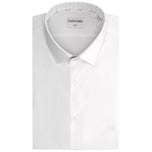 Camicia bianca Calvin Klein con colletto e bottoni frontali, tessuto liscio