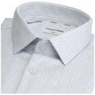 Camicia Calvin Klein bianca fantasia a micro righe, colletto button-down