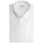 Camicia strutturata Calvin Klein bianco sporco, collo e bottoni