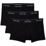 Confezione di 3 boxer neri Calvin Klein con fascia logata