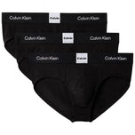 Confezione di 3 slip Calvin Klein neri con fascia logata