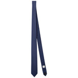 Cravatta Calvin Klein blu in tessuto a trama fine