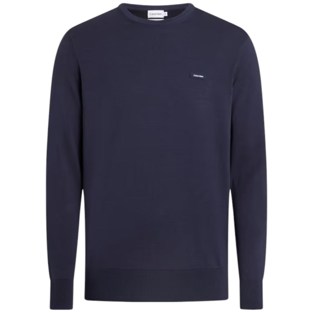 Calvin Klein maglioncino blu cotone seta K10K112742 Maglieria Calvin Klein