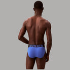 Calvin Klein pack 3 slip bianco grigio royal 000NB3607A-ZD9 - Prodotti di Classe