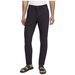 Pantalone tech Calvin Klein nero con gamba affusolata e tasche laterali