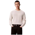 Calvin Klein pullover supima cotton panna LV040BM343YAS Maglieria Calvin Klein