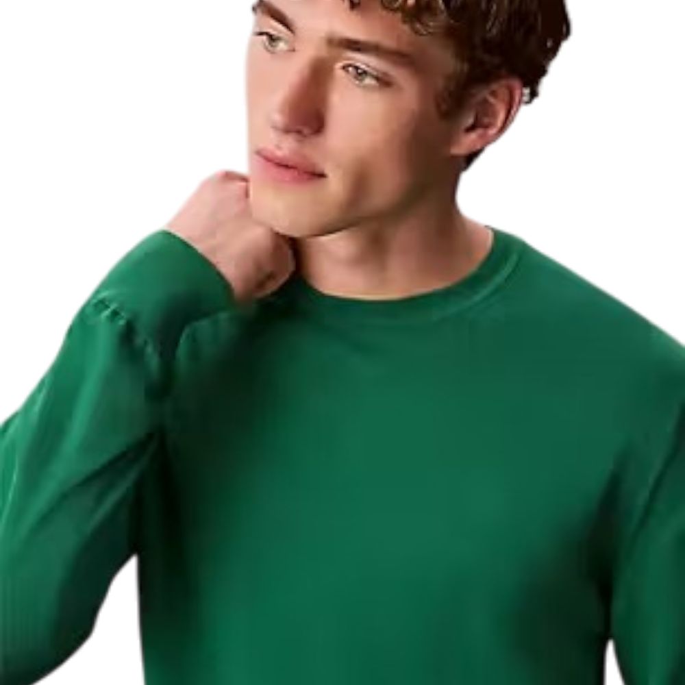 Calvin Klein pullover supima cotton verde LV040BM343LL1 Maglieria Calvin Klein