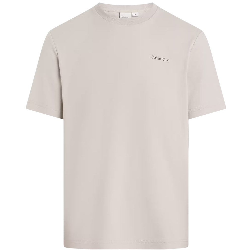 Calvin Klein t-shirt beige colomba micro logo K10K109894PBQ T-shirt Calvin Klein
