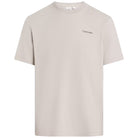 Calvin Klein t-shirt beige colomba micro logo K10K109894PBQ T-shirt Calvin Klein