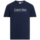 Calvin Klein t-shirt blu doppio logo K10K114149CEF T-shirt Calvin Klein