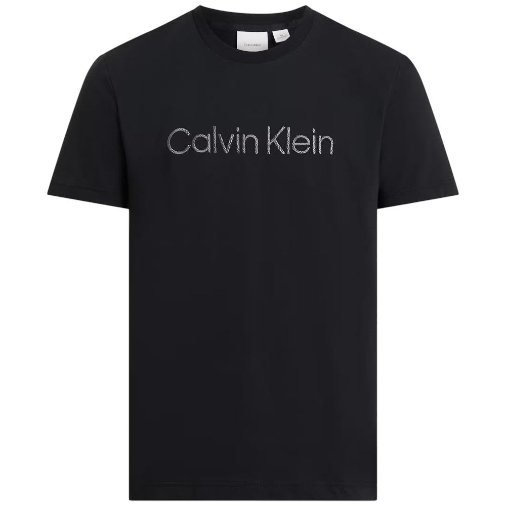 Calvin Klein t-shirt nera logo Calvin Klein texture K10K114169BEH T-shirt Calvin Klein