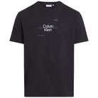Calvin Klein t-shirt nera optic line logo K10K112489 T-shirt Calvin Klein