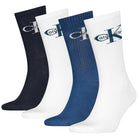 Calvin Klein uomo pack 4 calze blu bianco 701235982003801 Intimo Calvin Klein