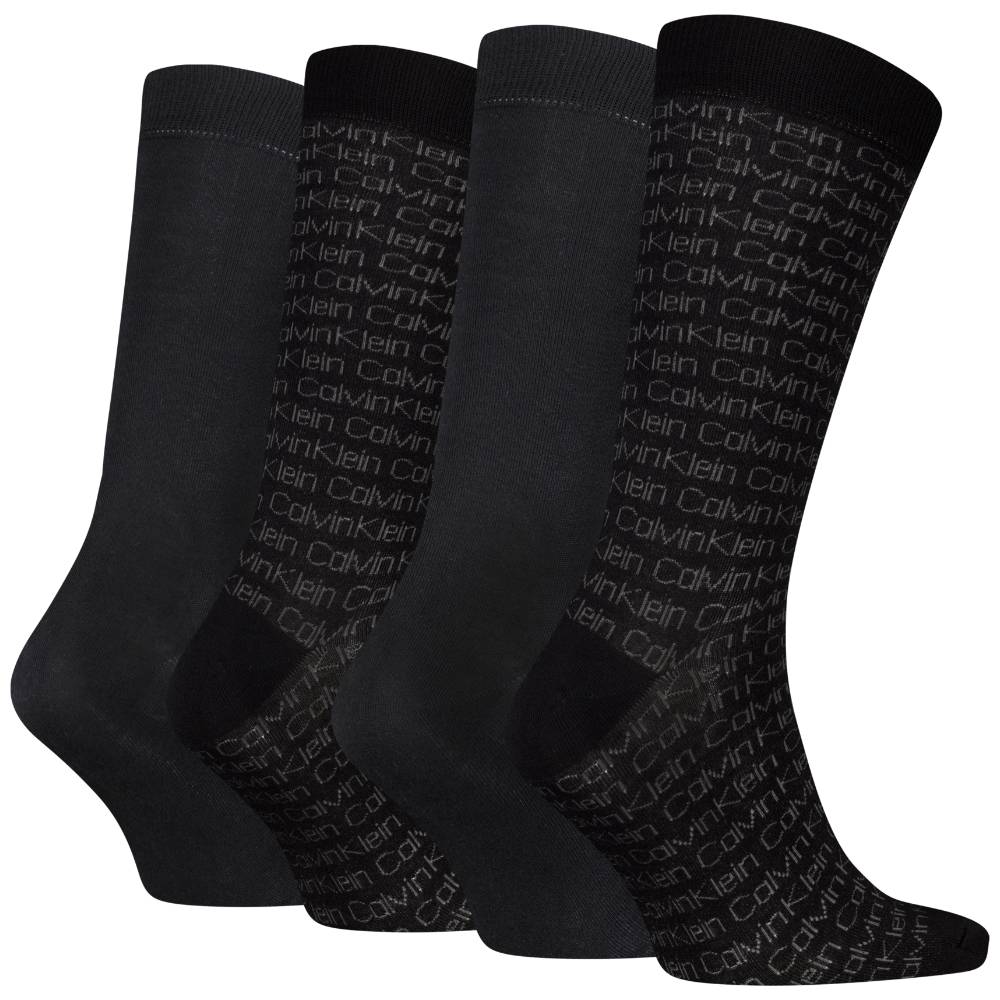 Calvin Klein uomo pack 4 calze nere 701235980001801 Intimo Calvin Klein