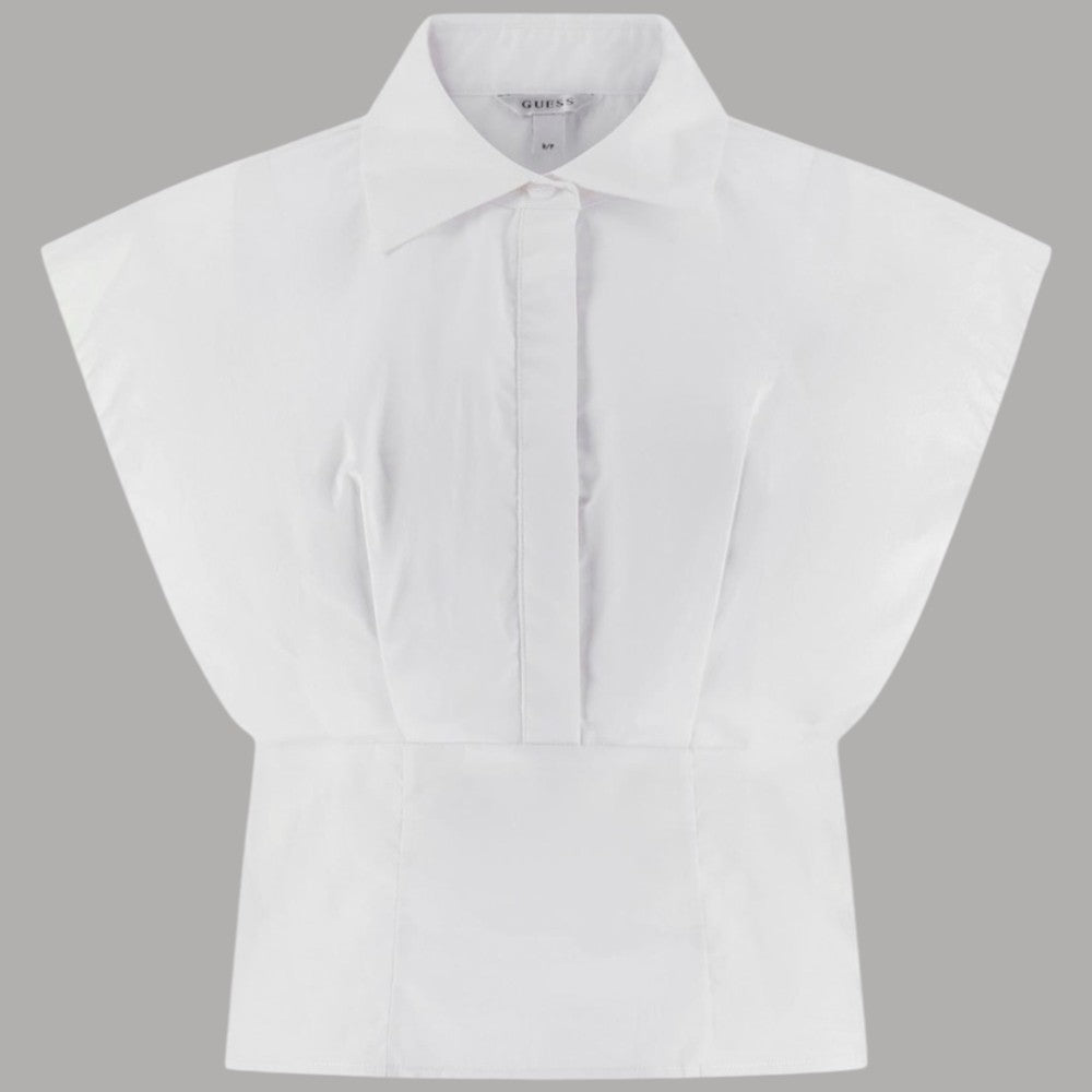 Camicia Guess Corsetto Cherry in Modal Smanicata con Bottoni - Prodotti di Classe