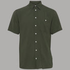 Camicia Maniche Corte Verde Uomo con Bottoni e Taschino - Prodotti di Classe