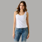 Canotta Guess Logo 4G a Costine con Scollo a U - Prodotti di Classe