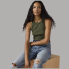 Canotta Levi's Slim Aderente Cotone a Coste Red Tab - Prodotti di Classe