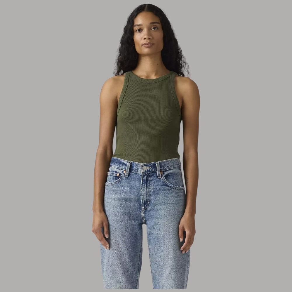 Canotta Levi's Slim Aderente Cotone a Coste Red Tab - Prodotti di Classe