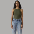 Canotta Levi's Slim Aderente Cotone a Coste Red Tab - Prodotti di Classe