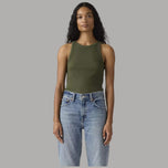 Canotta Levi's Slim Aderente Cotone a Coste Red Tab - Prodotti di Classe
