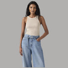 Canotta Levi's Slim Aderente Cotone a Coste Red Tab - Prodotti di Classe