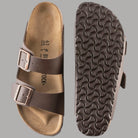 Ciabatte Birkenstock Arizona marrone con suola sagomata e interno in sughero