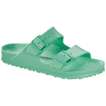 Ciabatte Birkenstock Arizona Eva verdi con doppia fibbia regolabile e suola scanalata