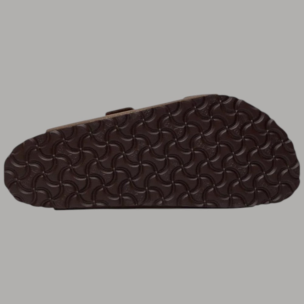 Ciabatte Birkenstock Arizona mocca, suola esterna in gomma con battistrada