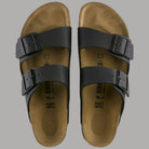Ciabatte Arizona nere unisex con doppia fascia e fibbie regolabili