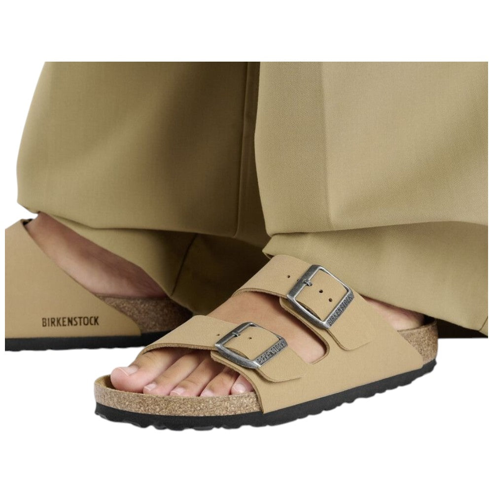 Ciabatte Birkenstock Arizona latte crema Birko-Flor Nubuck 1029151 Ciabatte Birkenstock