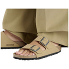 Ciabatte Birkenstock Arizona latte crema Birko-Flor Nubuck 1029151 Ciabatte Birkenstock