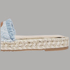 Ciabatte Espadrillas Denim Liu Jo con Logo Monogram e Orli Sfrangiati - Prodotti di Classe