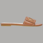 Ciabatte Flat Pelle Liu Jo con Logo Monogram SANDY 03 - Prodotti di Classe