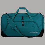 Borsone da viaggio Travelite petrolio con manici e tasche frontali con zip