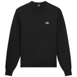 Maglione nero Dickies con scollo rotondo a coste e logo sul petto