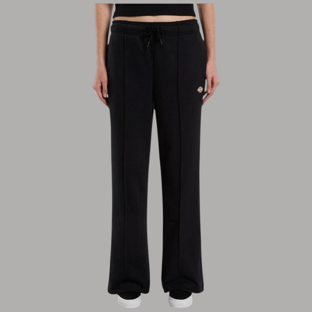 Pantaloni tuta Dickies dritti neri, vita elastica con coulisse