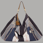 Liu Jo borsa foulard hobo media in raso con charm regolabile