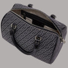 Borsa bauletto piccola Liu Jo con zip e motivo monogramma, tracolla e manici