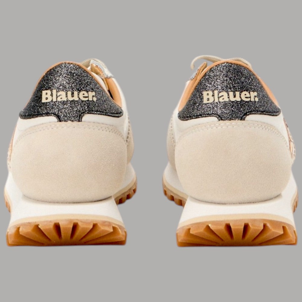 Eleganti BLAUER Sneakers Donna Glitterate in Pelle e Nylon - Prodotti di Classe