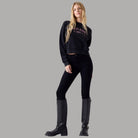 Felpa Guess GJ Donna Cropped Girocollo con Logo Ricamato - Prodotti di Classe