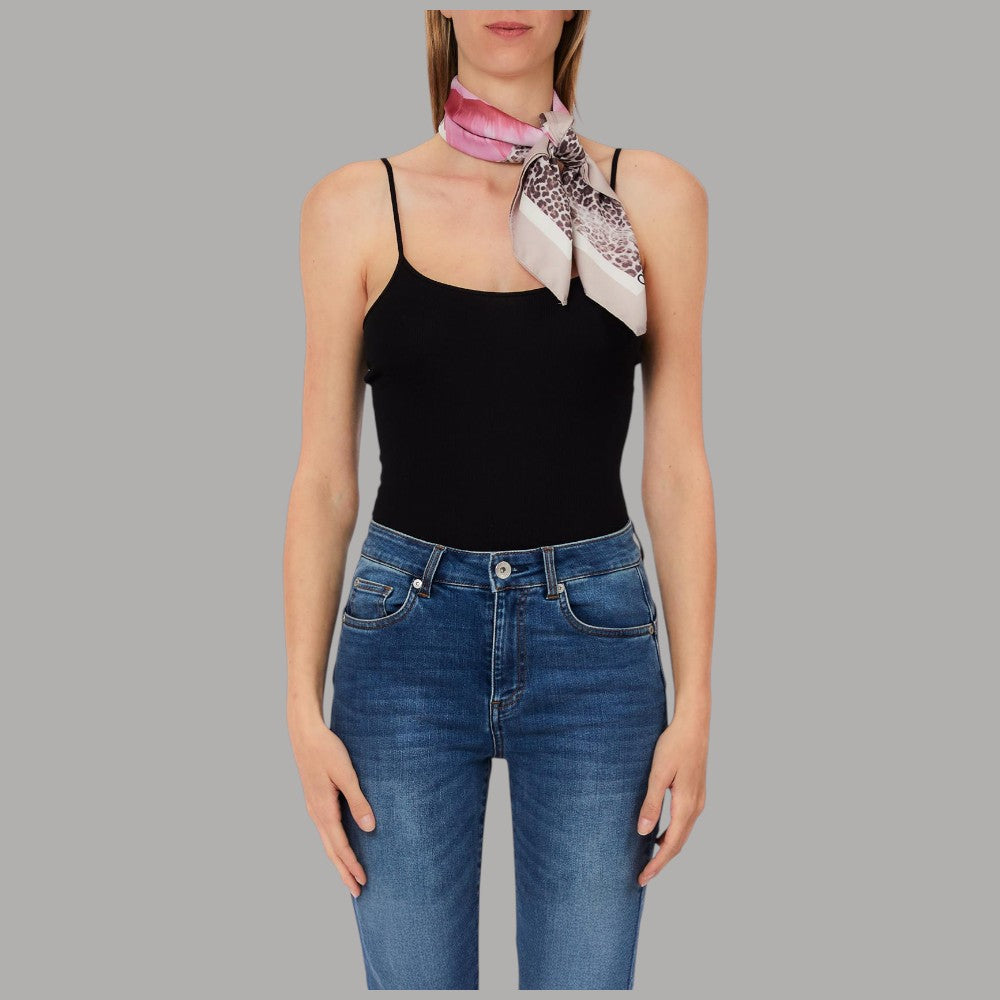 Foulard Liu Jo Donna 70x70 Stampa Fiore con Box Elegante - Prodotti di Classe