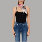 Foulard Liu Jo Donna 70x70 Stampa Fiore con Box Elegante - Prodotti di Classe