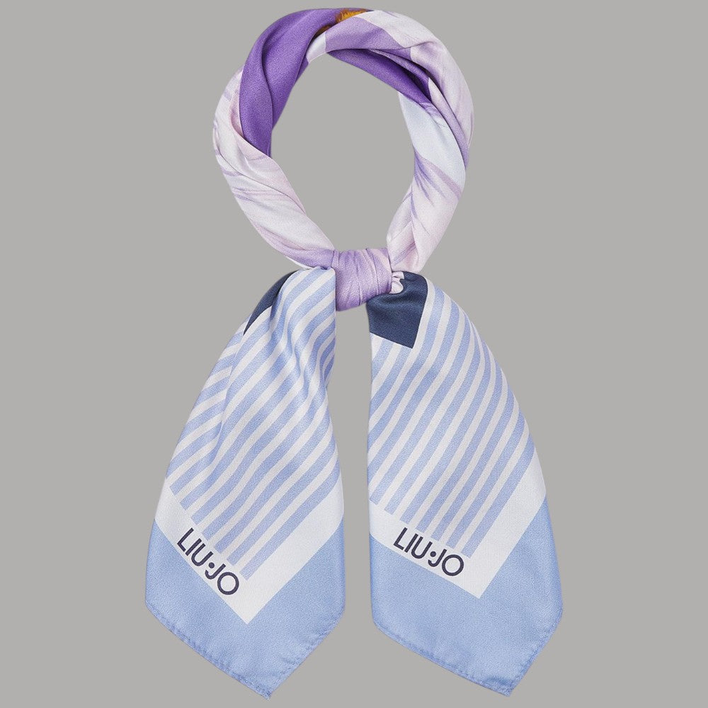 Foulard Liu Jo Donna 70x70 Stampa Fiore con Box Elegante - Prodotti di Classe