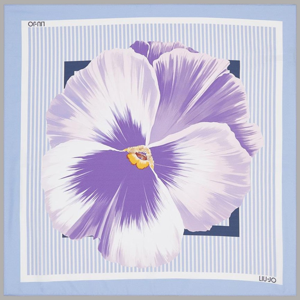 Foulard Liu Jo Donna 70x70 Stampa Fiore con Box Elegante - Prodotti di Classe