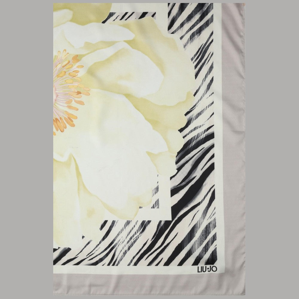 Foulard Liu Jo Donna 70x70 Stampa Fiore con Box Elegante - Prodotti di Classe
