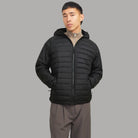 Giacca Uomo Nera Trapuntata 100gr con Cappuccio Jack & Jones - Prodotti di Classe