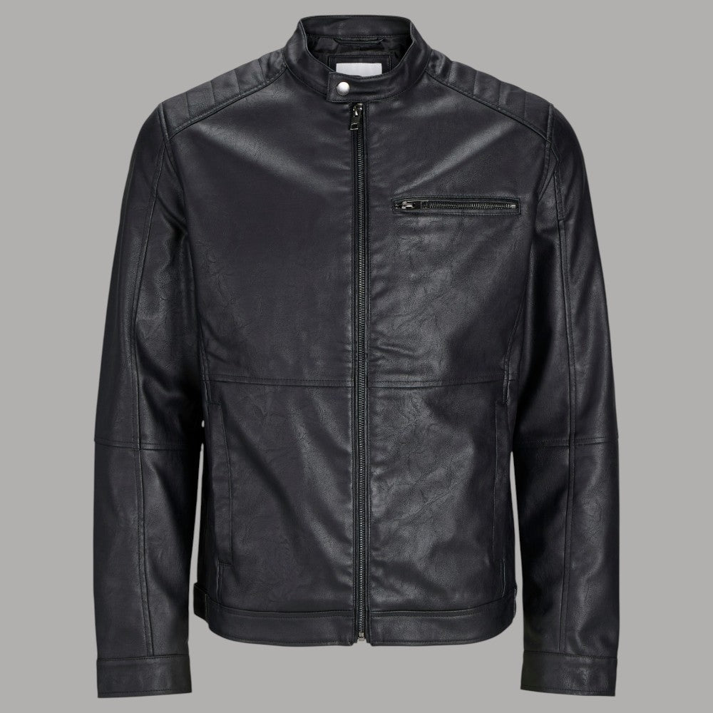 Giacca in Ecopelle Biker Uomo Jack Jones DYLAN 12261196 - Prodotti di Classe